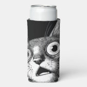 Psycho Cat - Retro Seltzer Koelbox Blikjeskoeler (Seltzer Voorkant)