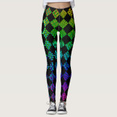Psycho Checkers door Kenneth Yoncich Leggings (Voorkant)