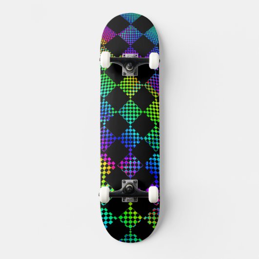 Psycho Checkers door Kenneth Yoncich Persoonlijk Skateboard (Voorkant)