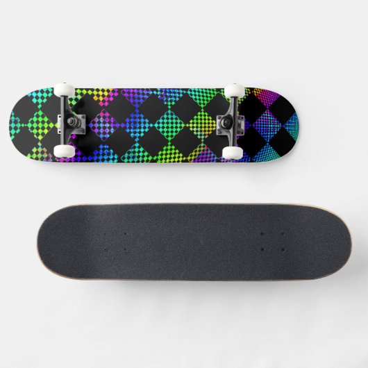 Psycho Checkers door Kenneth Yoncich Persoonlijk Skateboard (Horizontaal)