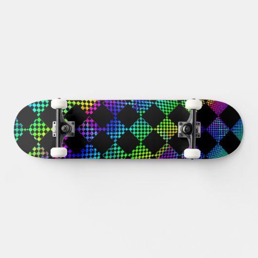 Psycho Checkers door Kenneth Yoncich Persoonlijk Skateboard (Horizontaal)