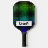 Psycho Checkers door Kenneth Yoncich Pickleball Paddle (Voorkant)