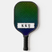 Psycho Checkers door Kenneth Yoncich Pickleball Paddle (Achterkant)