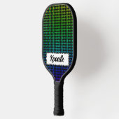 Psycho Checkers door Kenneth Yoncich Pickleball Paddle (Links)