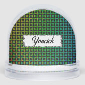 Psycho Checkers door Kenneth Yoncich Sneeuwbol (Voorkant)