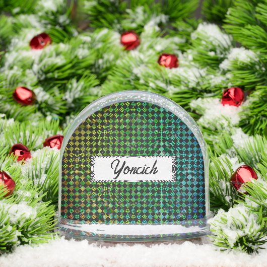 Psycho Checkers door Kenneth Yoncich Sneeuwbol (Kerstmis)