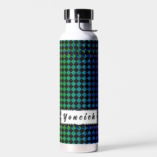 Psycho Checkers door Kenneth Yoncich Waterfles (Links)