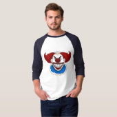Psycho Clown Basic 3/4 Sleeve Raglan T-shirt (Voorkant volledig)