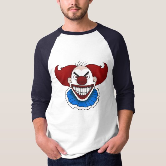 Psycho Clown Basic 3/4 Sleeve Raglan T-shirt (Voorkant)