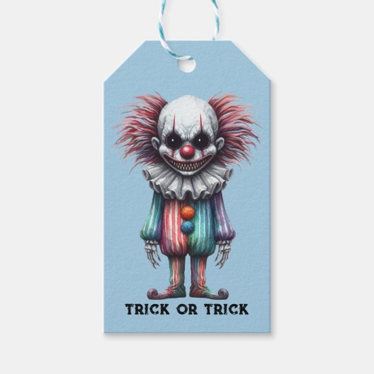 Psycho Clown - een truc of truc Cadeaulabel (Voorkant)