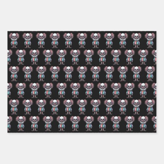 psycho clown-inpakpapier inpakpapier vel (Voorkant 3)