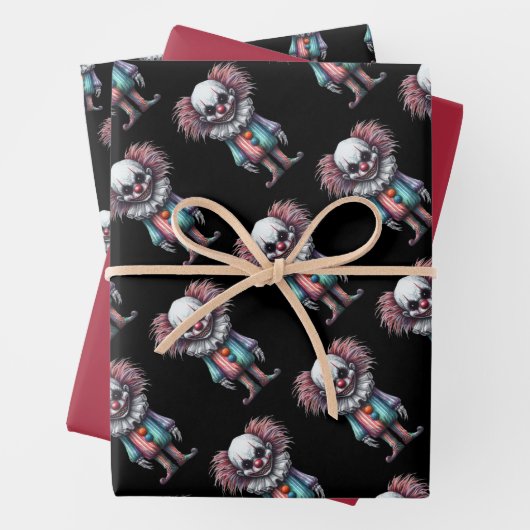 psycho clown-inpakpapier inpakpapier vel (In situ)