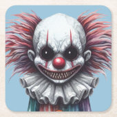 Psycho Clown Kartonnen Onderzetters (Voorkant)