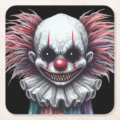 Psycho Clown Kartonnen Onderzetters (Voorkant)