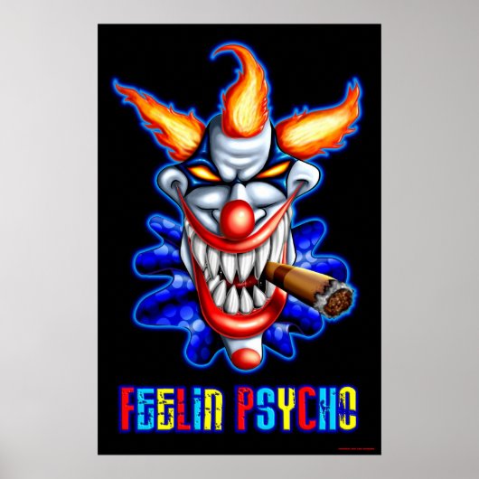Psycho Clown Poster (Voorkant)