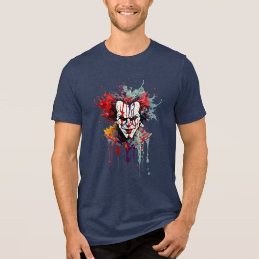 Psycho Clown Splash Art T-Shirt – Bold (Voorkant)