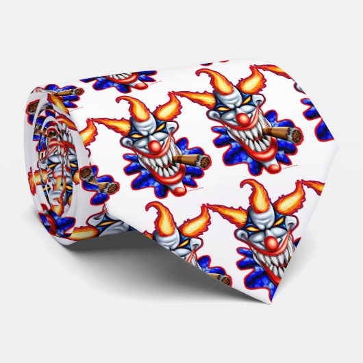 Psycho Clown Stropdas (Opgerold)