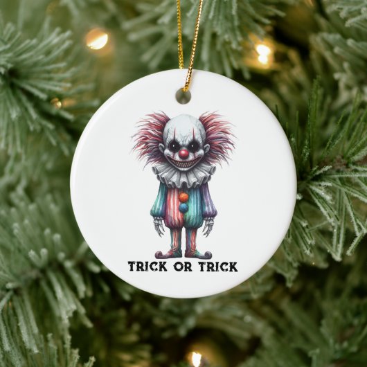 Psycho Clown - Trick or Trick Aanpassen Keramisch Ornament (Boom)