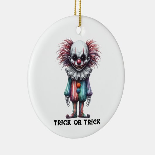 Psycho Clown - Trick or Trick Aanpassen Keramisch Ornament (Rechts)