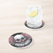 Psycho Clown Zandsteen Onderzetter (Zijkant)