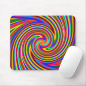 Psycho Color Swirl Mousepad Muismat (Met muis)