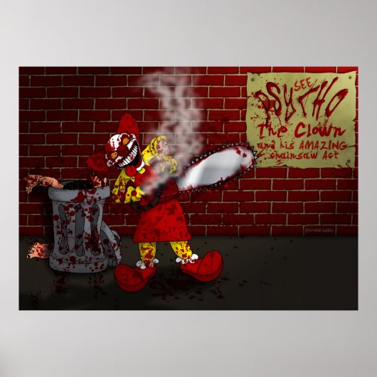 PSYCHO de Clown Poster (Voorkant)