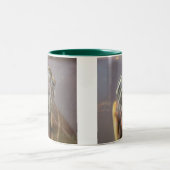 Psycho de Red Eared Slider Schildpad Tweekleurige Koffiemok (Center)