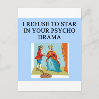 psycho drama koningin briefkaart