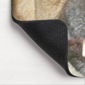 Psycho Duitse herder hond Dit is mijn lachende gez Muismat (Hoek)