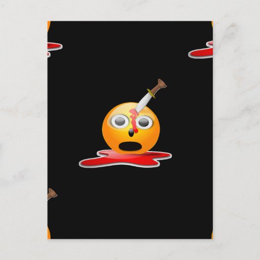 psycho emoji briefkaart (Voorkant)