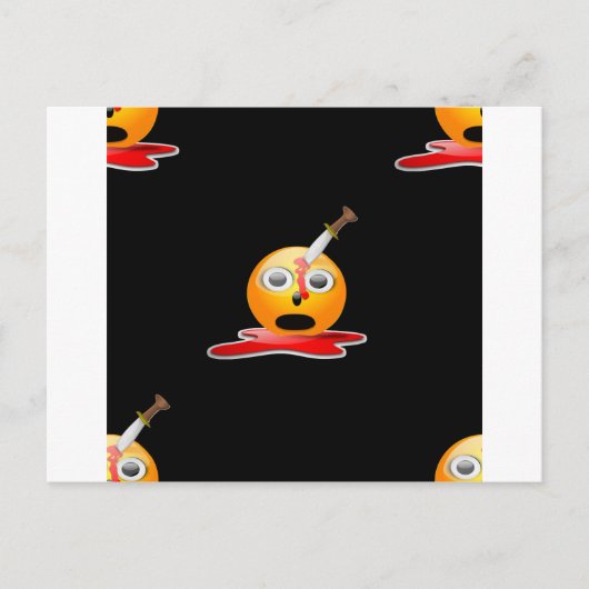 psycho emoji briefkaart (Voorkant)