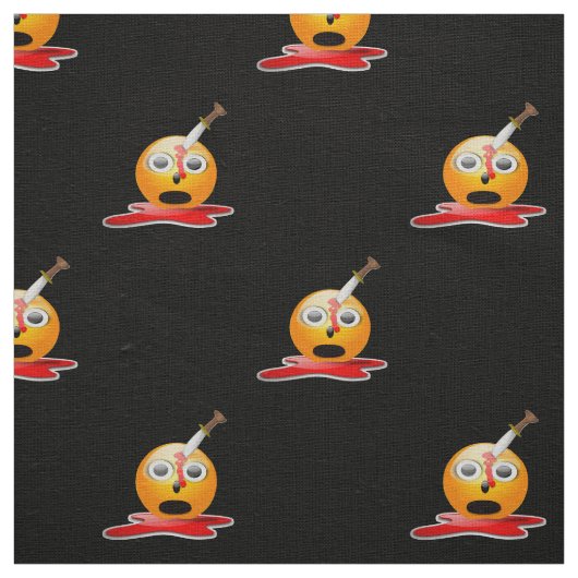 psycho emoji fabric stof (Swatch)