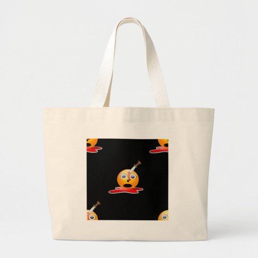 psycho emoji grote tote bag (Voorkant)