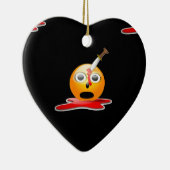 psycho emoji keramisch ornament (Rechts)