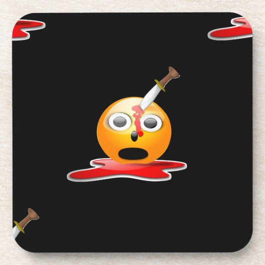 psycho emoji onderzetter (Voorkant)