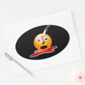 psycho emoji ovale sticker (Envelop)