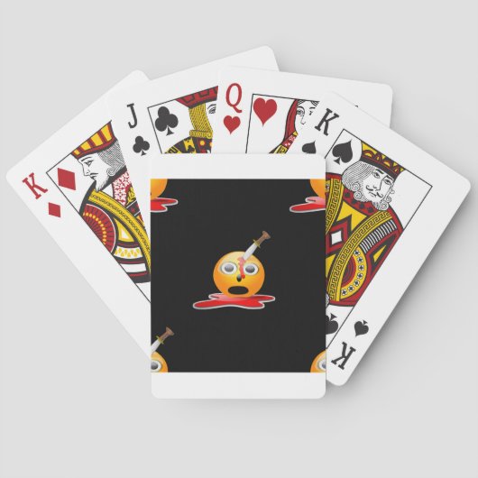 psycho emoji pokerkaarten (Achterkant)