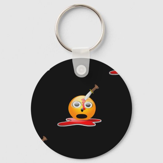 psycho emoji sleutelhanger (Voorkant)