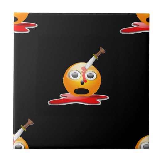 psycho emoji tegeltje (Voorkant)