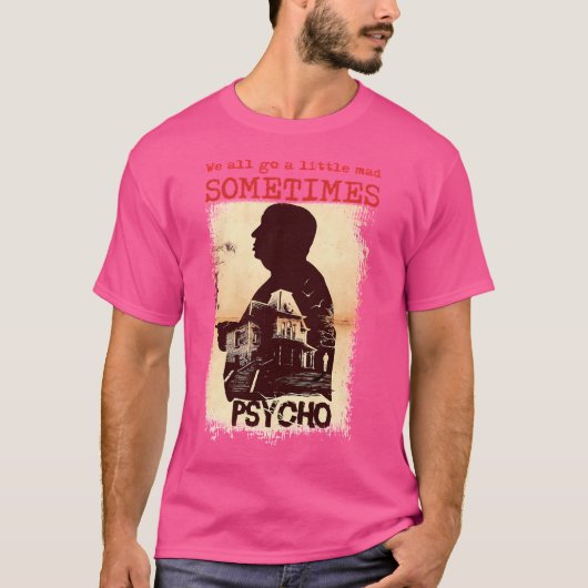 Psycho Film 1960S Rv2 T-shirt (Voorkant)