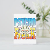 Psycho Freaky Freak Briefkaart (Staand voorkant)