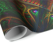 Psycho Gears Flame Fractal Art Cadeaupapier (Rol Hoek)