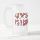 Psycho Gebroken Biermok Matglas Bierpul (Links)