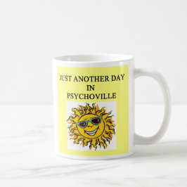 PSYCHO glimlachend zonlicht, PSYCHO glimlachend zo Koffiemok