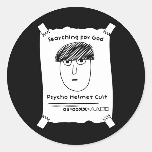 Psycho Helmet Cult Sticker (Voorkant)