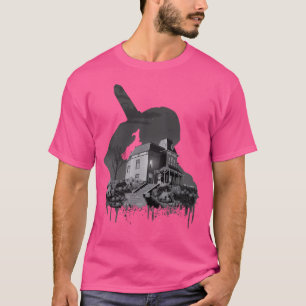 Psycho House Collage - Alfred Hitchcock T-shirt