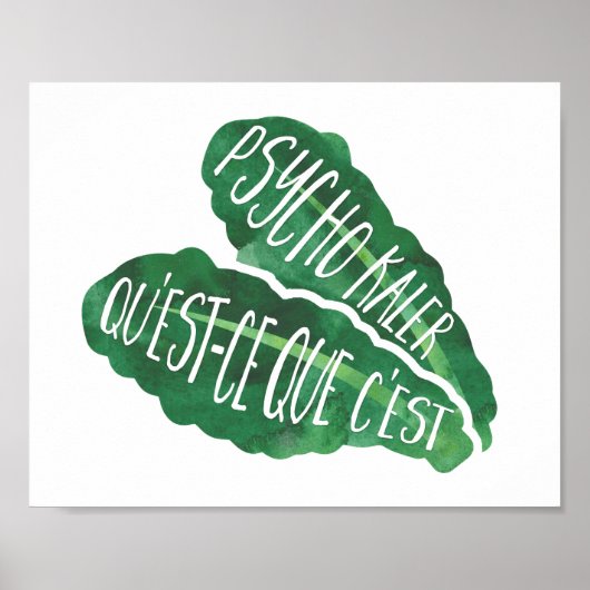 Psycho Kaler Poster (Voorkant)