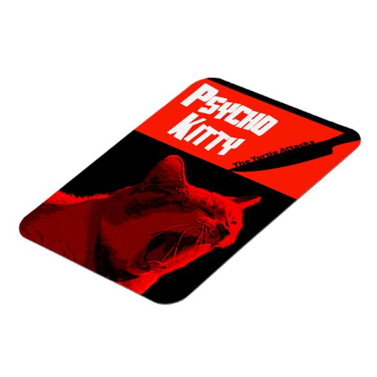 Psycho Kat magneet (Linkerzijde)
