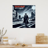 Psycho Killer Vibe - Talking Heads Retro Art Poster (Keuken)