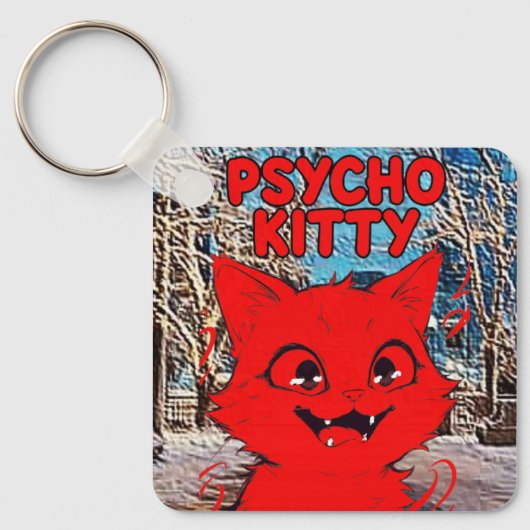 PSYCHO KITTY SLEUTELHANGER (Voorkant)